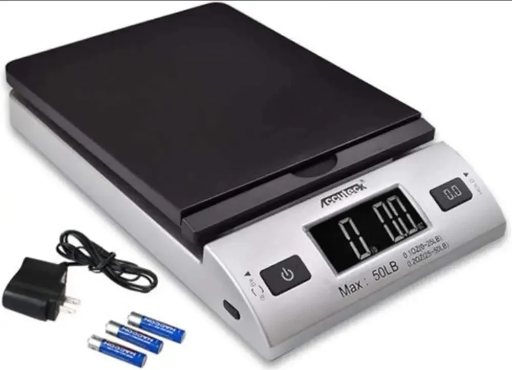 ACCUTECK All-in-1 Series W-8250-50bs A-Pt 50 Digital Shipping Postal Scale wi...